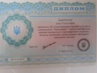 Сертификат преподавателя Карабанова И.А.